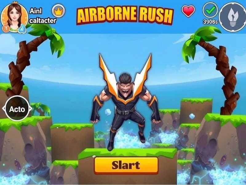 Airborne Rush Gameplay Action